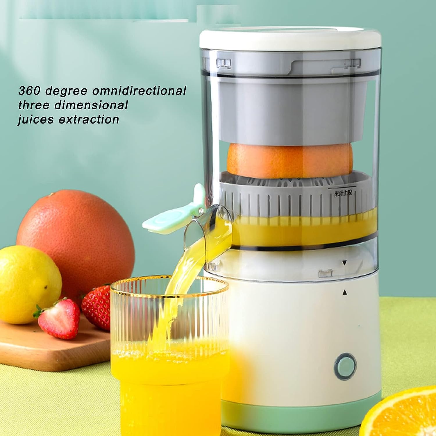 Juice On-the-Go: BHDK Hands-Free Portable Cordless Electric Juicer with USB Charging