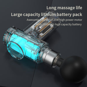 Electric Massage Gun TYPE-C Charge Portable Percussion Fascia Massager Body Deep Tissue Muscle Relax Pain Relief Fitness Shaping