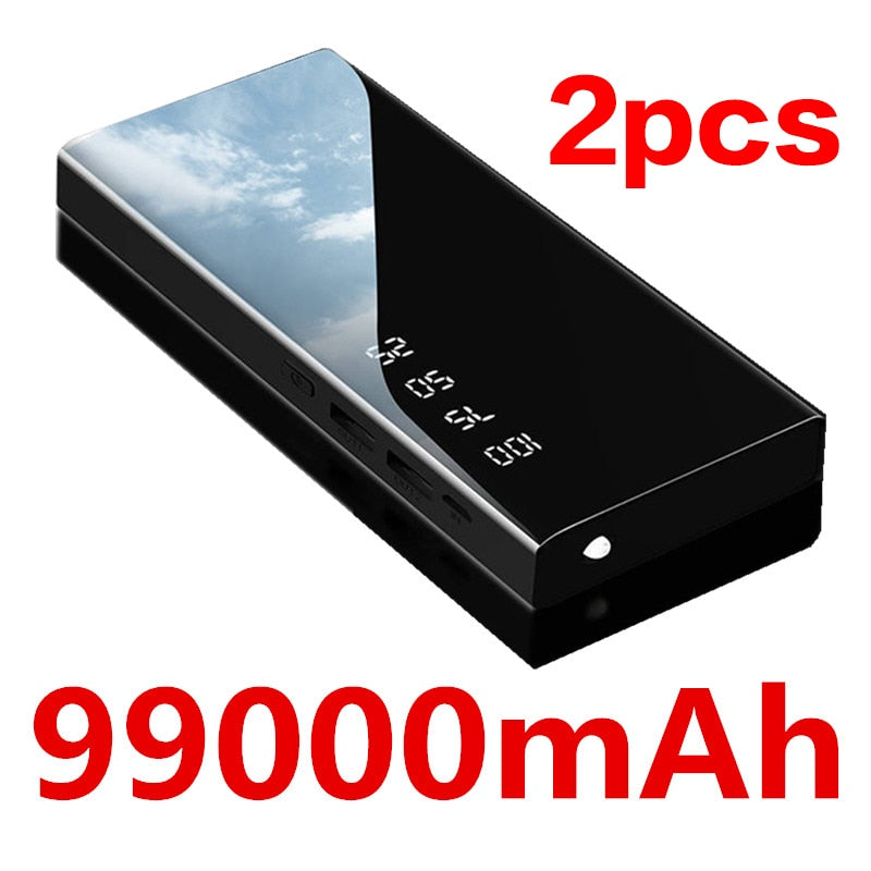 Power Bank 99000mAh with 22.5W PD Fast Charging Powerbank Portable Battery Charger For iPhone 14 13 12 Pro Max Xiaomi