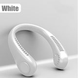 Portable Neck Fan USB Rechargeable Bladeless FAN MINI Electric Ventilador Silent Neckband Wearable Cooling for Sports