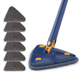 Triangle Mop 360 Telescoping Rotatable Adjustable Floor Mop Absorbent Wet And Dry For Tub Tile Floor Wall Cleaning