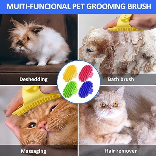 Enhance Your Dog's Grooming Experience: Slicker Brush for Shedding, Massage, and Bathing