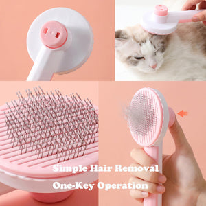 Versatile Cat Grooming Brush for Shedding – Ideal for Cats and Dogs, Long Hair or Short"