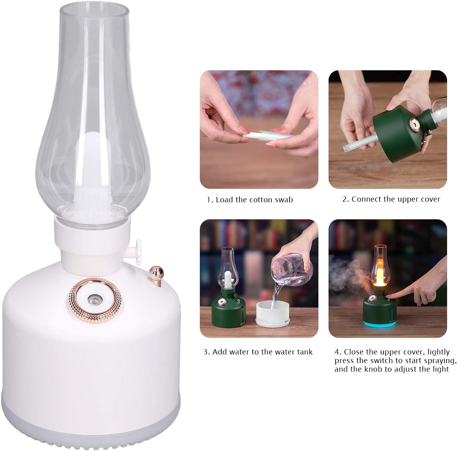 Elevate Your Space: LED Colorful Lights Mist Humidifier - Ideal for Bedroom, Lounge, and Office Comfort"