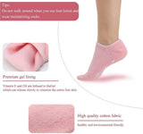 JABA'S® Winter Care Spa Gel Socks, Full Heel/Feet Protector Silicone Ultra-Soft Socks Moisturizing Natural Oil,Vitamin E - Helps Repair Dry Cracked Skin Heel botanical pad Essential socks(1 Pair)